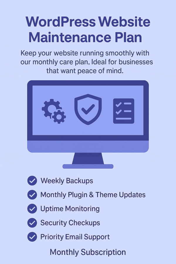 WordPress Website Maintenance – 2 Year Subscription